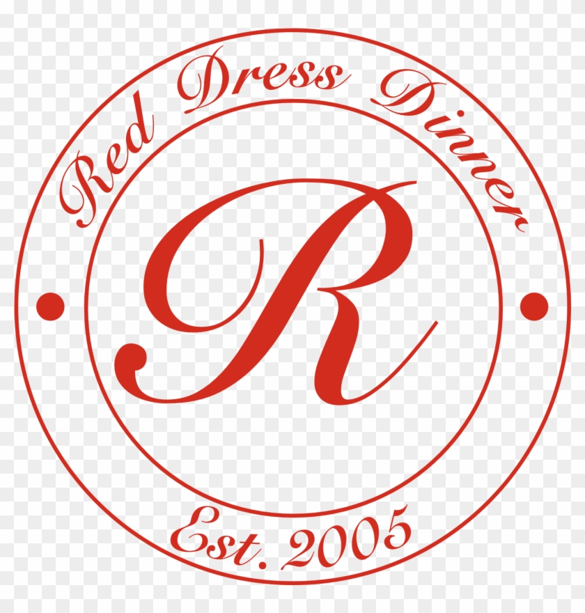 Red Dress Dinner - Circle Clipart