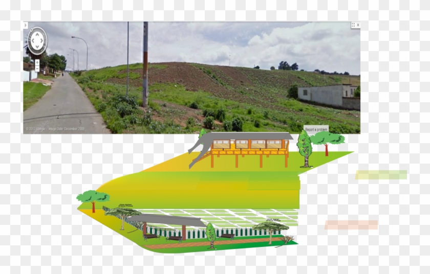 Support Vegetable Garden Versus Play Ground - Mound Clipart