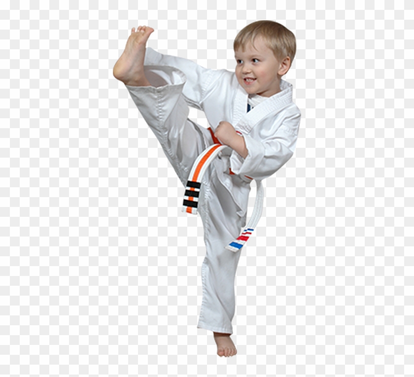 Pre-k Kid Kicking - Karate Clipart #6038183