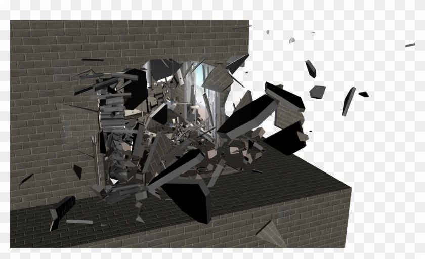 A Destroyed Looking Environment From The Interior Room - House Clipart