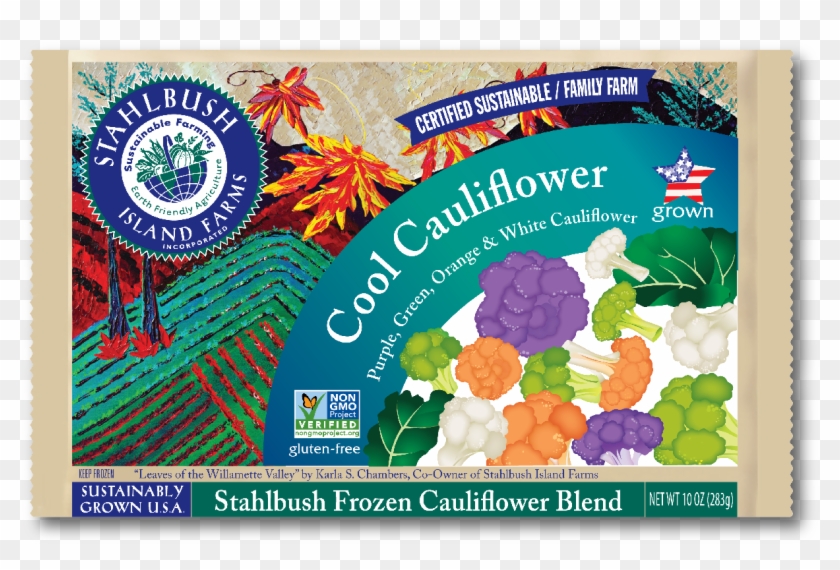 Stahlbush Cool Cauliflower Is A Hearty Blend Of White, - Stahlbush Island Farms Cauliflower Cool Clipart #6038786