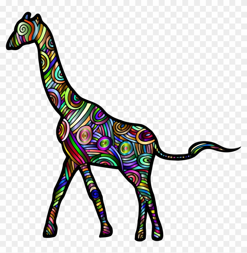 Vector Giraffe Stylized - Giraffe Clipart - Png Download