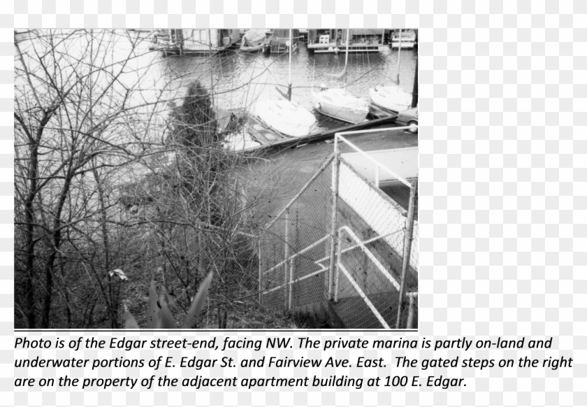 Edgar Street End Looking West - Monochrome Clipart