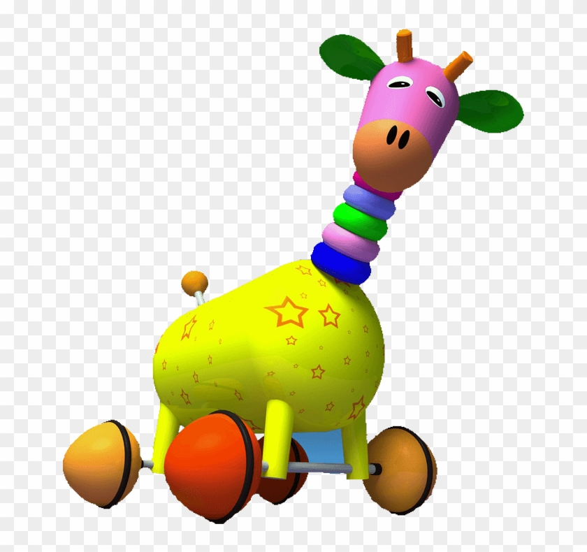 Com/png/giraffe On Wheel - Toy Png Clipart