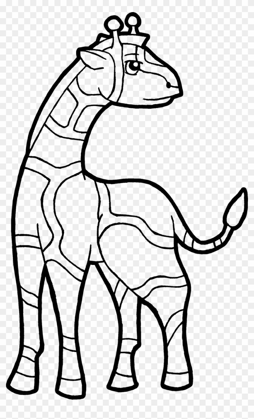 Clipart Info - Giraffes Transparent Colouring Page - Png Download #6039495