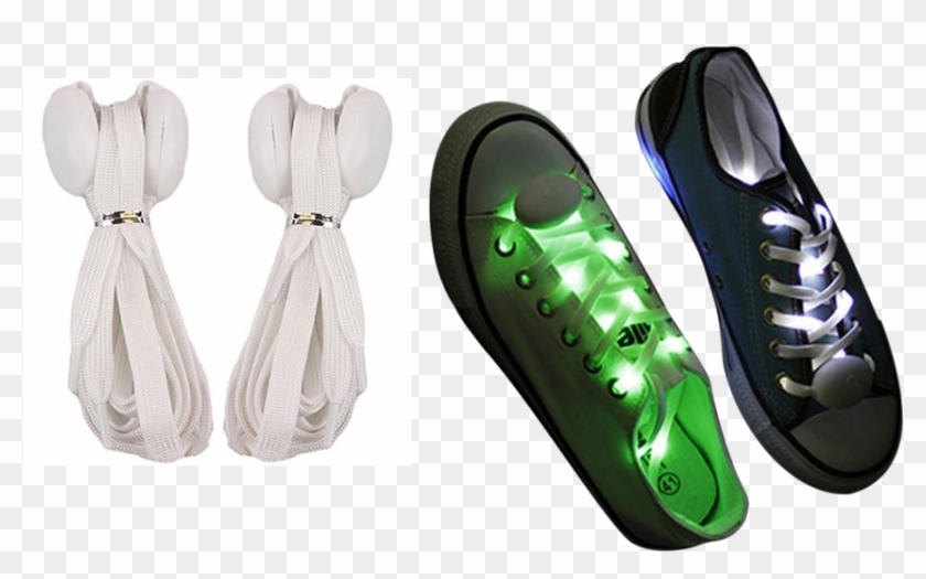 Battery Powered 3mode Flash Lighting Shoe Lace - Ballet Flat Clipart #6039664