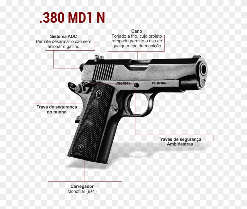 Pistolas - Remington Bb 1911 Clipart