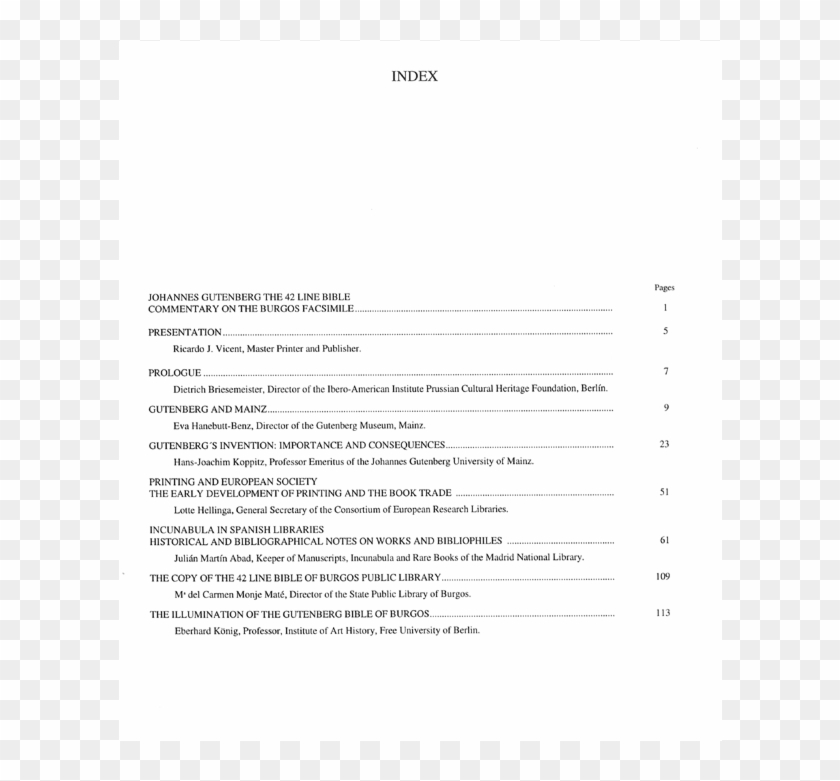 The Gutenberg Bible Or The Lined Bible Incunabula & - Indices De Libros De Español Clipart #6040449