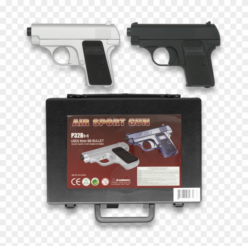Set De 2 Pistolas Airsoft Con Maletín Double Eagle, - Air Sport Gun P328 1 1 Clipart