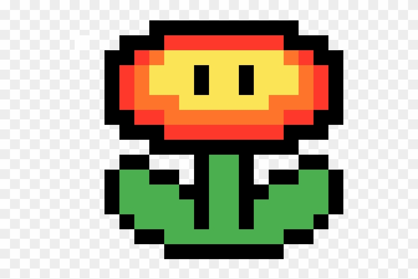 Fire Flower - 8 Bit Mario Fire Flower Clipart #6040744