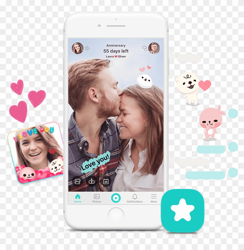 Between Is A Mobile App For Couples In Love Chat, Track - Between App Clipart #6044111