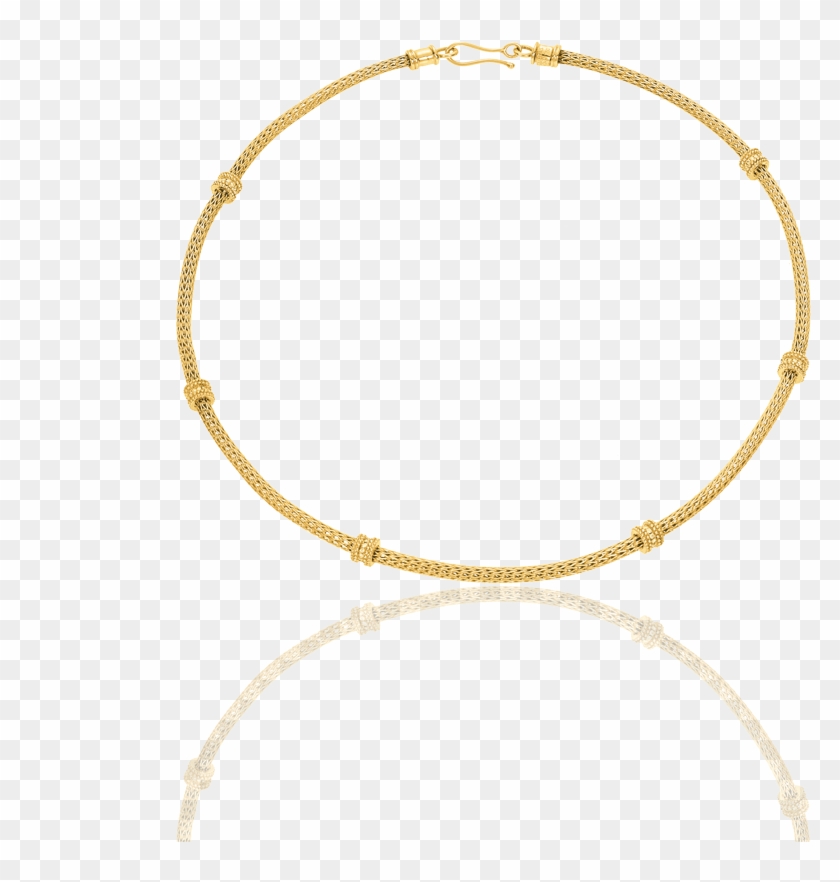 Snake Lace Necklace In 18κτ Yellow Gold Set With - Body Jewelry Clipart