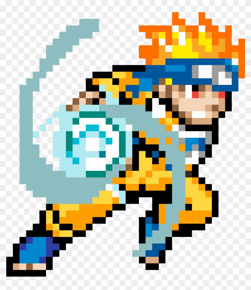 Naruto Rashangan - Pixelart Animes Clipart