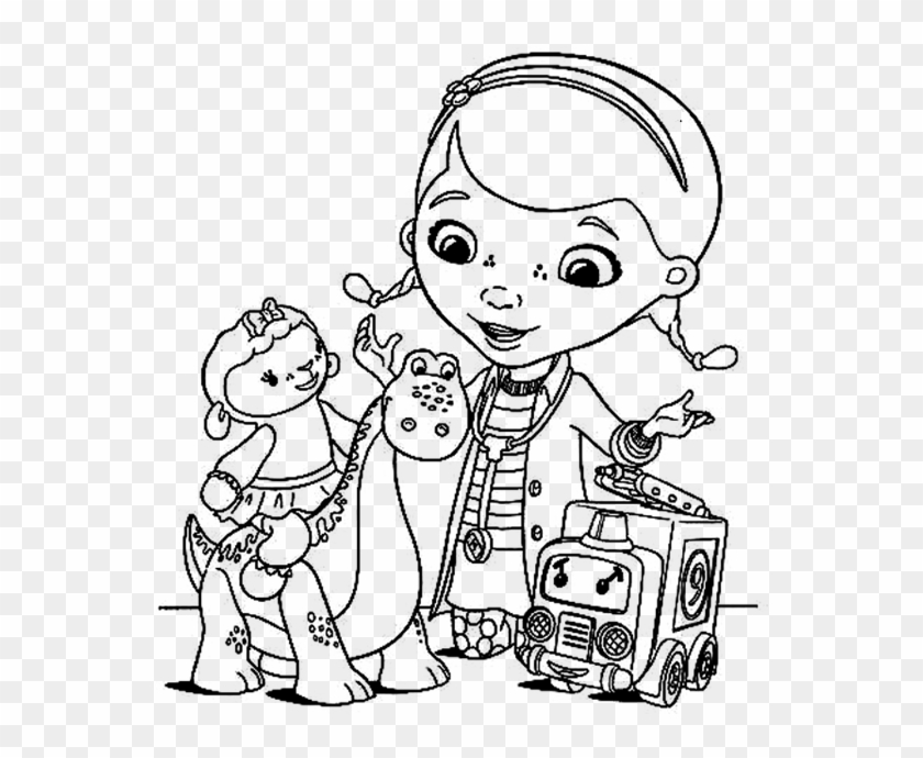 Doctora Juguetes Amigos - Dibujos Para Pintar Doctora Juguetes Clipart