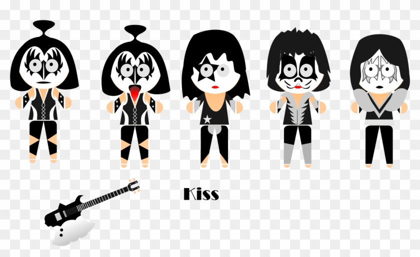 Personagem-kiss - Banda Kiss Desenho Png Clipart