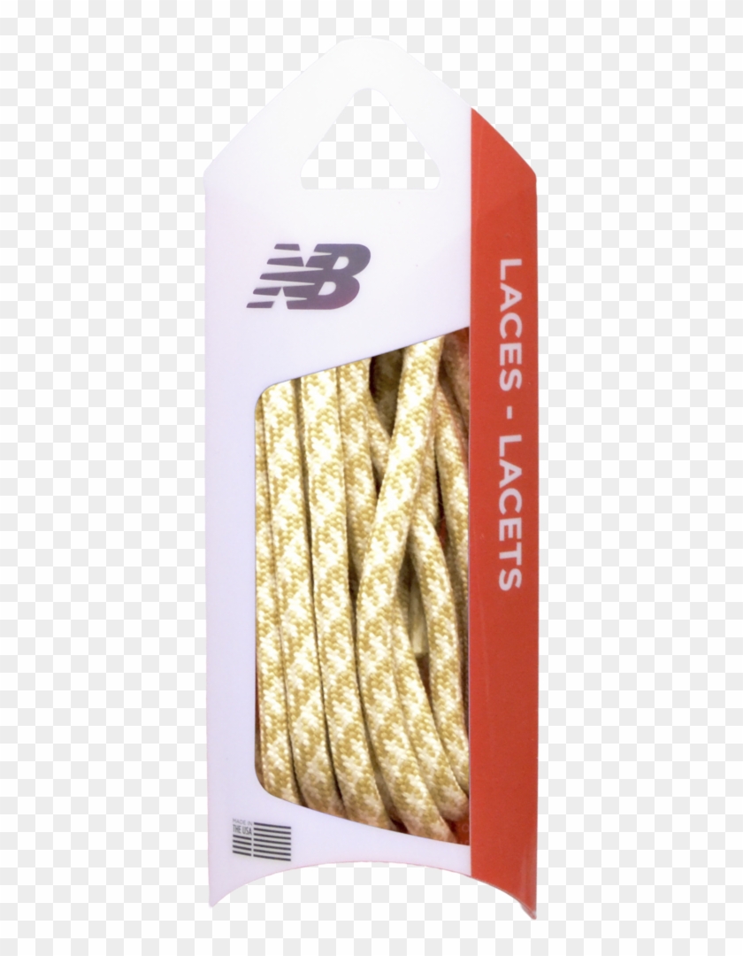 Nb Round Houndstooth Vegas Gold & White Shoelace - New Balance Clipart