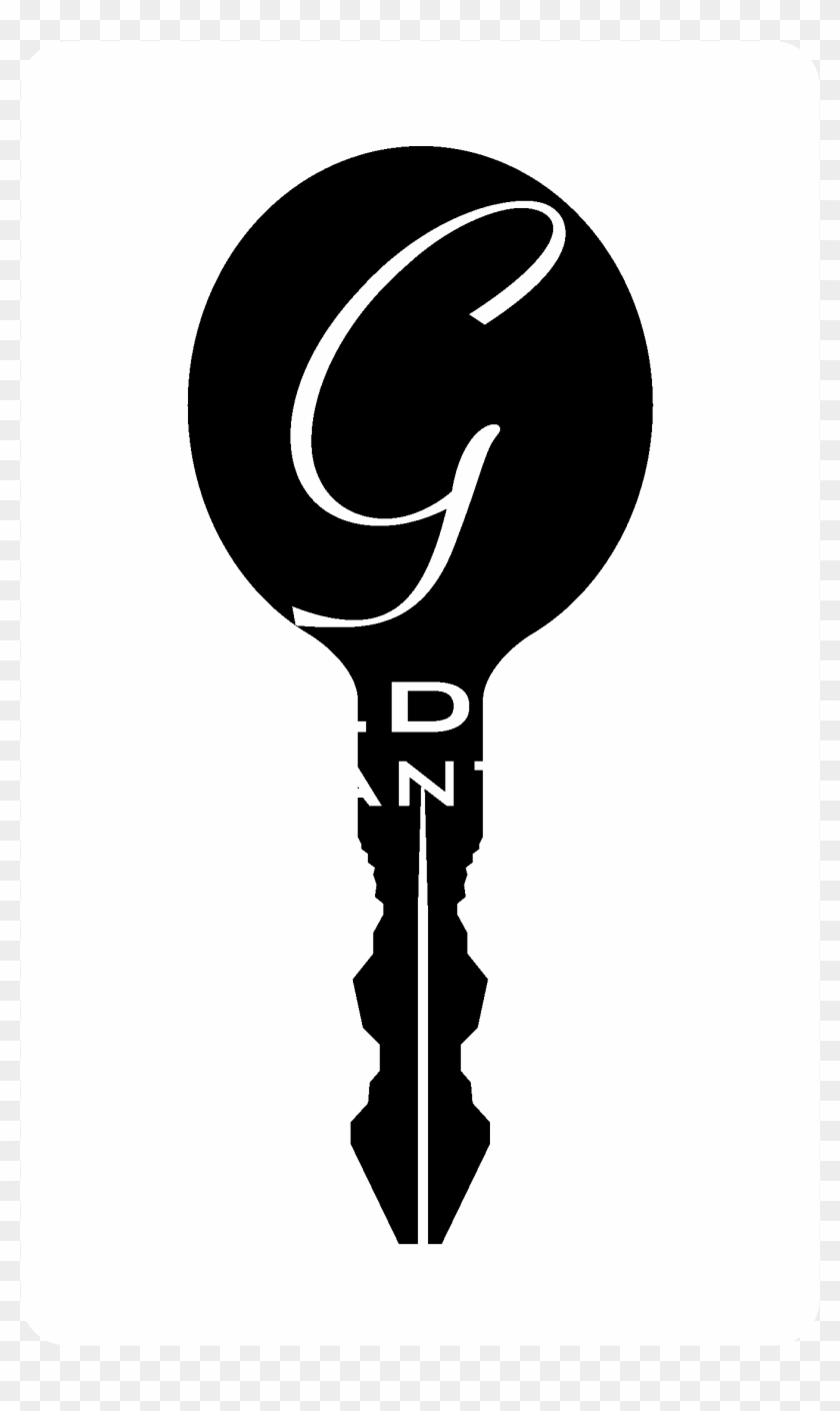 Gold Key Advantage Logo Black And White - Illustration Clipart