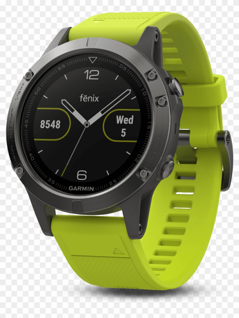 Garmin Fenix 5 Yellow , Png Download - Fenix 5 Yellow Band Clipart #6045478