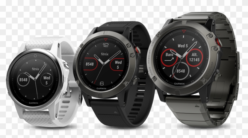 Garmin Fenix 5 Family - Garmin Fenix 5 Hr Clipart #6045582