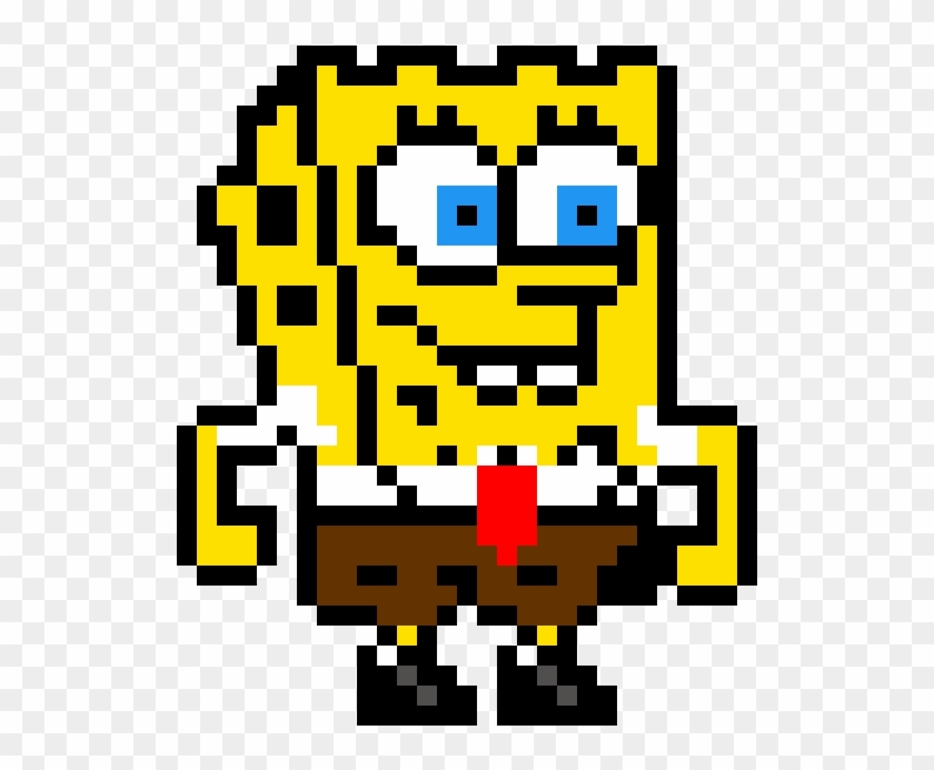 Bob Esponja - Spongebob Pixel Art Clipart #6045636