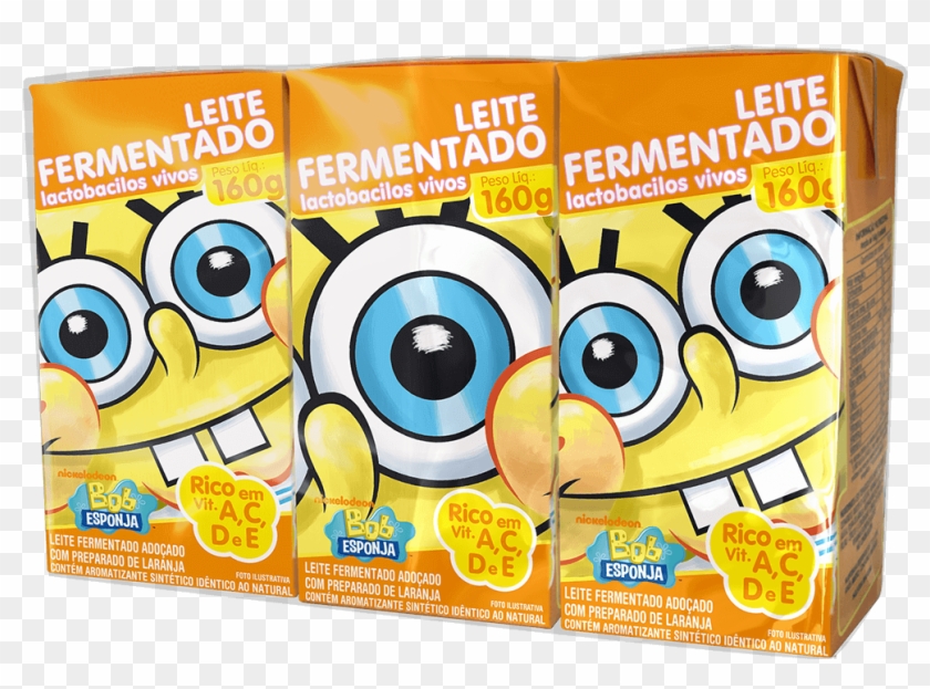 Leite Fermentado Bob Esponja 160g Clipart #6045804