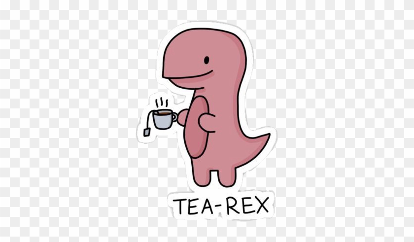 Tea Rex - Tea Rex Illustration Clipart