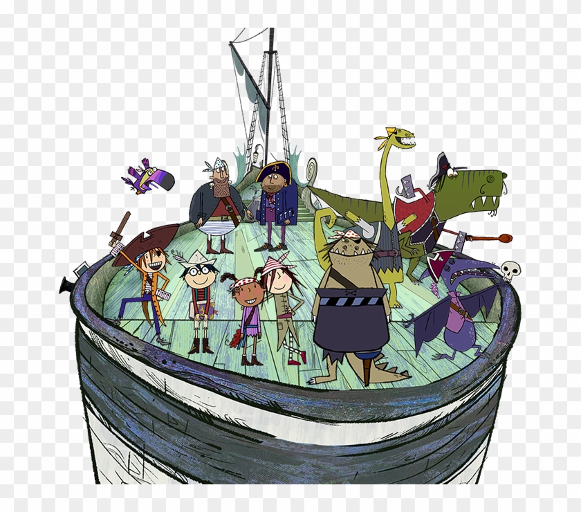 He's A 'sensitive' Type, Which Is A Problem For A Pirate - Captain Flinn And The Pirate Dinosaurs Characters Clipart #6046480