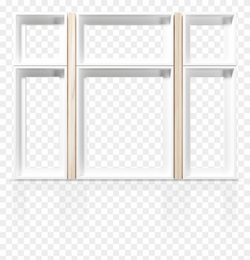 An Example Of A Standard Hollow-chamber Pvc Window - Window Clipart #6047007
