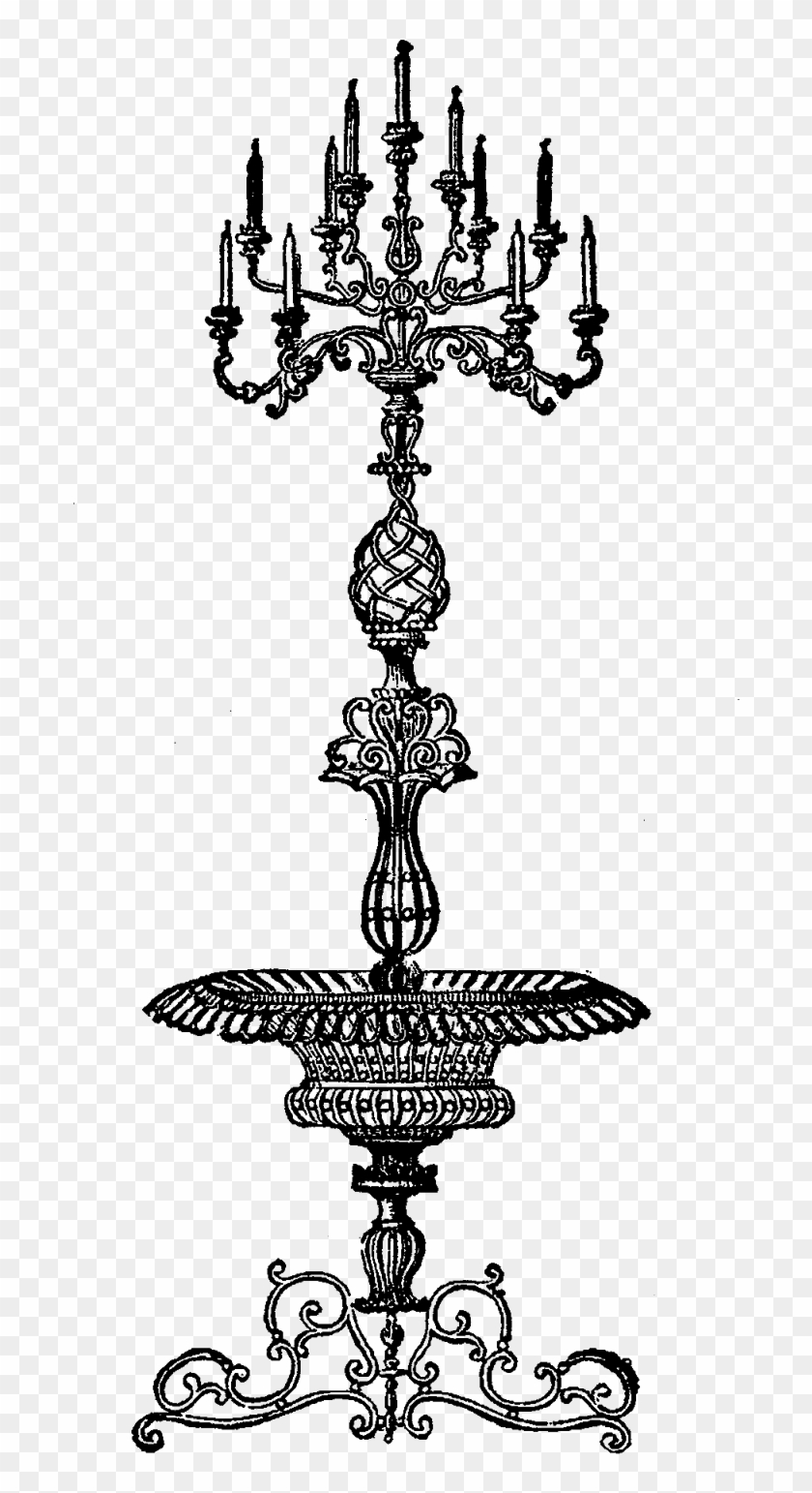 Digital Candelabra Download - Illustration Clipart #6047041