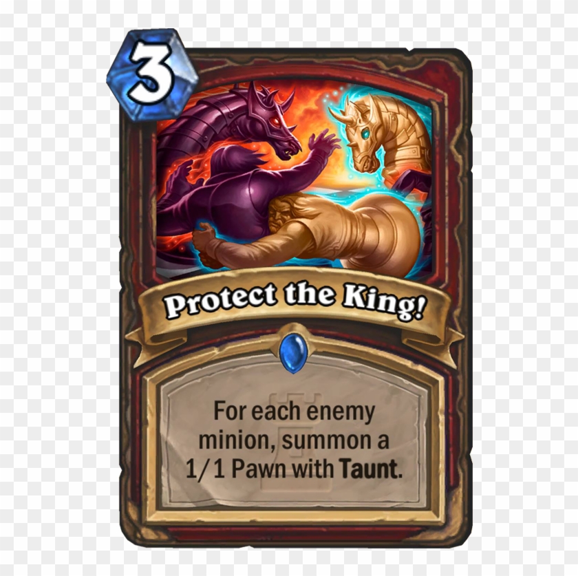 Protect The King Card - Protect The King Hearthstone Clipart #6047966