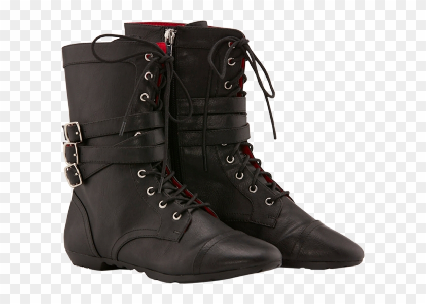 Rebel Combat Boot - Motorcycle Boot Clipart