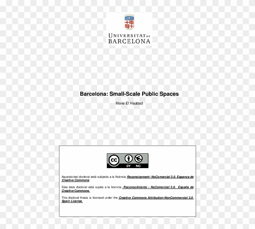 Pdf - University Of Barcelona Clipart