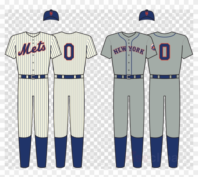 Jersey Clipart Sport Clothing - Logos And Uniforms Of The New York Mets - Png Download #6049399