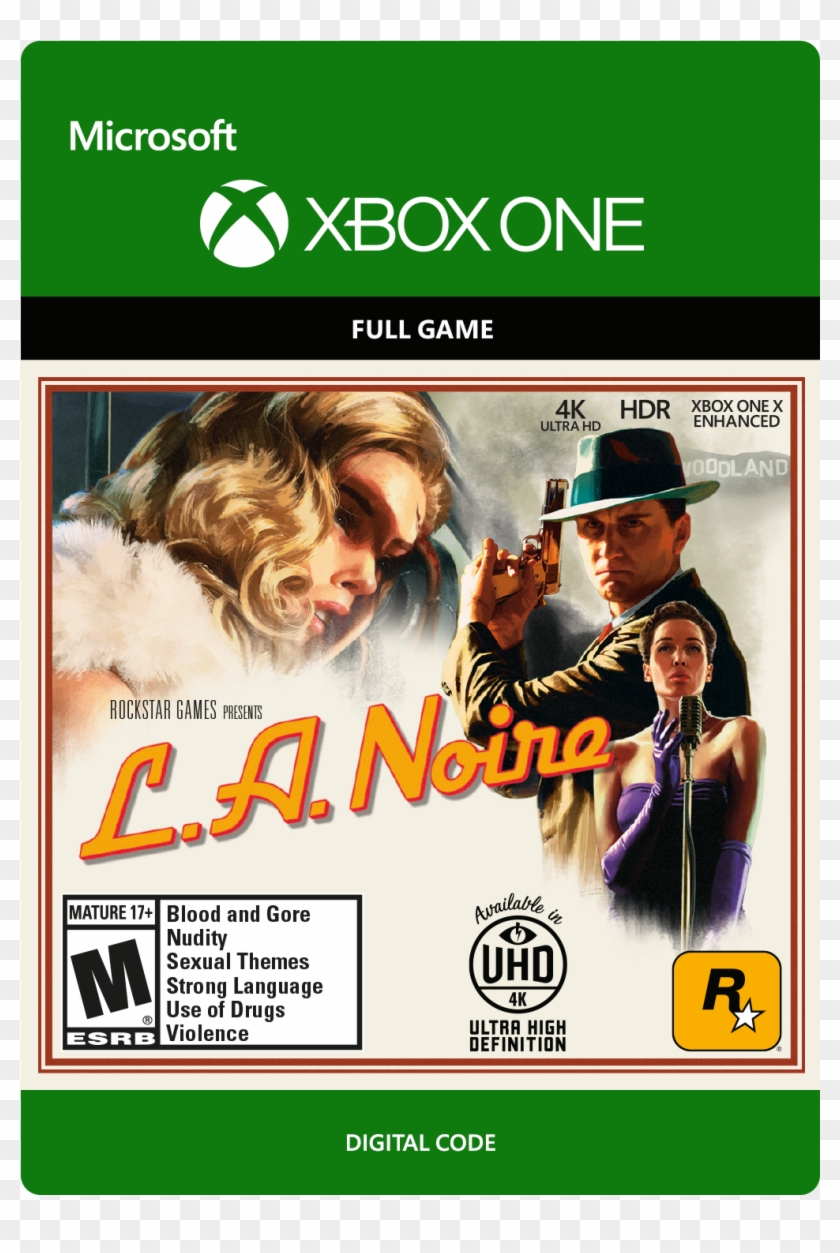 L - A - Noire - Xbox One [digital Code] - By Rockstar - Red Dead Redemption 2 Xbox One Digital Code Clipart #6049542