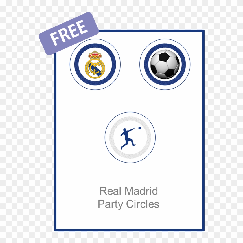 Real Madrid Party Circles - Real Madrid Clipart #6049612