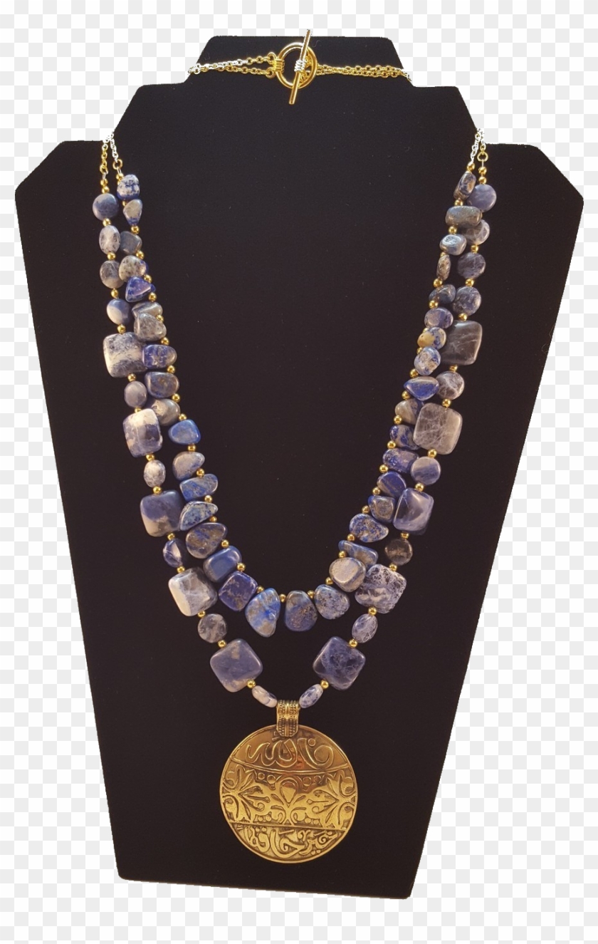 Lapis Lazuli And Sodalite Stone Necklace - Necklace Clipart