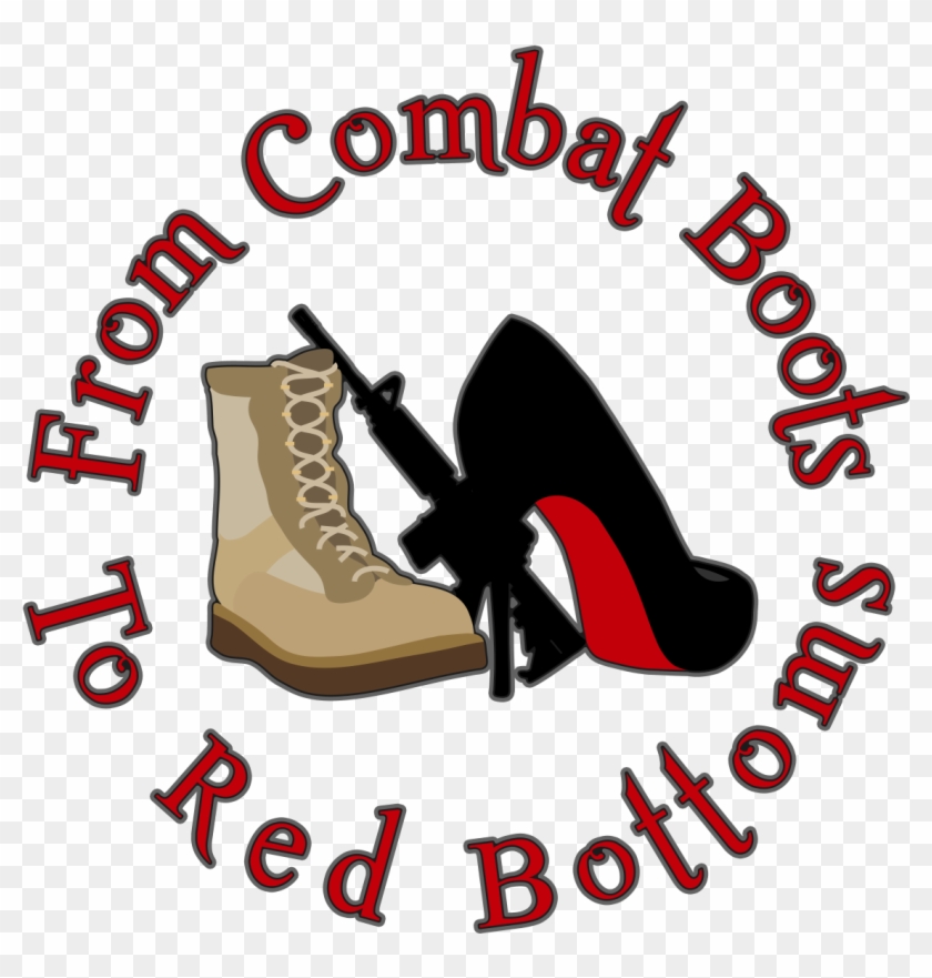 Combatboot2redbottom - Combat Boots And Heels Clipart