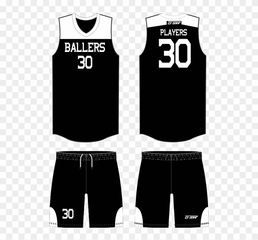 black jersey basketball uniform