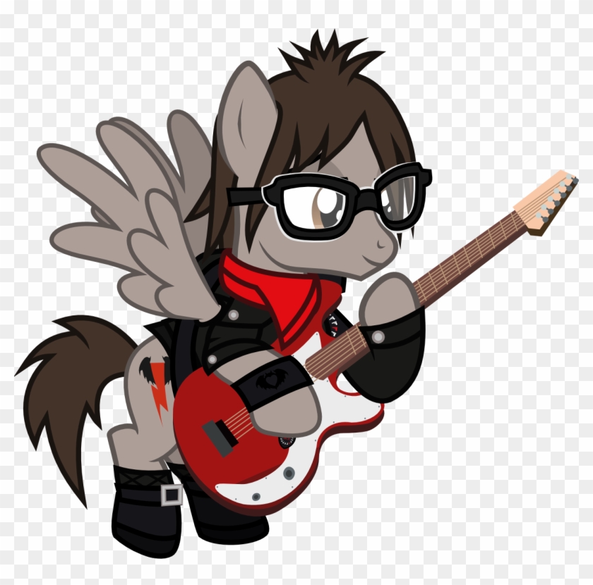 Clothes, Derpibooru Exclusive, Emo, Flying, Glasses, - My Chemical Romance Mlp Clipart #6050580