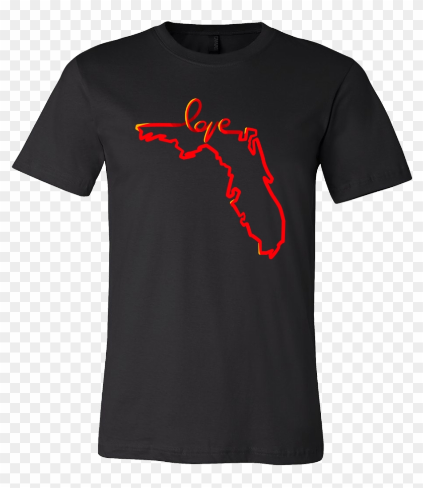 Love Florida State Map Outline Souvenir Gift T-shirt - Mean Girls Broadway Merch Clipart #6050583