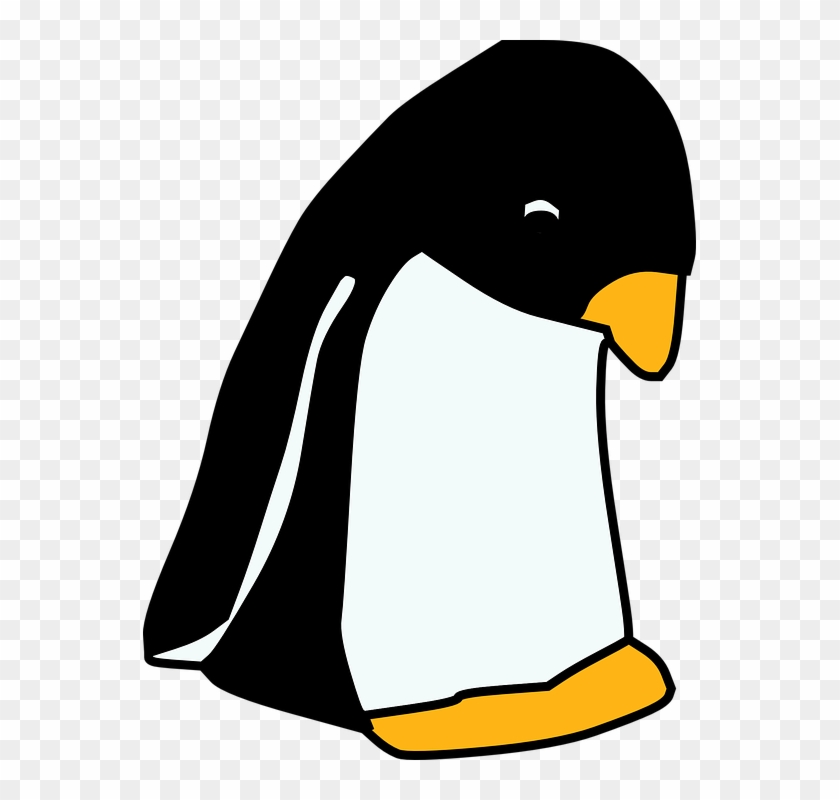 Sad Penguin Clipart - Png Download