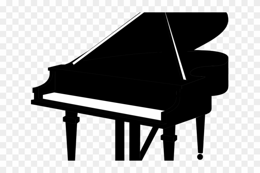 Piano Clipart Classical Music - Grand Piano Black And White Clipart - Png Download