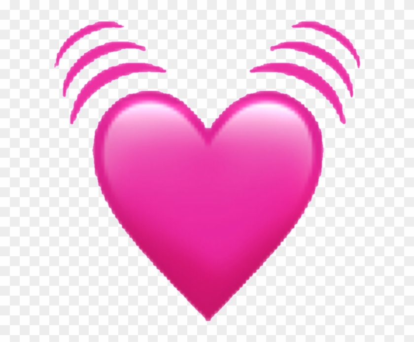 Emoji Sticker - Transparent Background Pink Heart Emoji Clipart