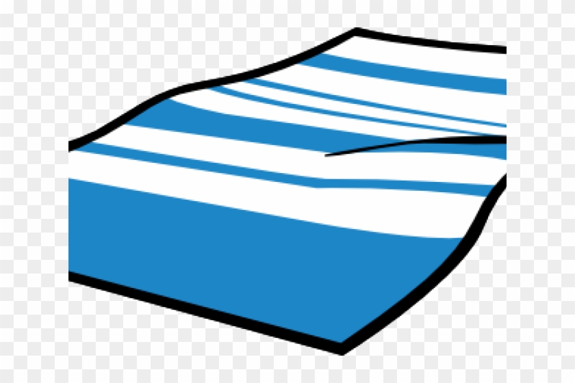Beach Ball Clipart Pool Towel - Beach Towel Clip Art - Png Download #6050899