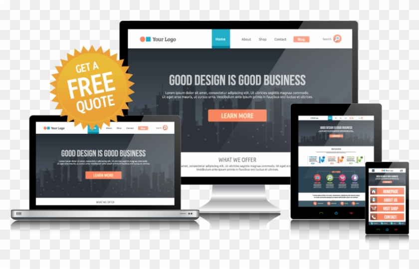 Responsive Web Design Sunshine Coast - Laptop Desktop Tablet Smartphone Clipart