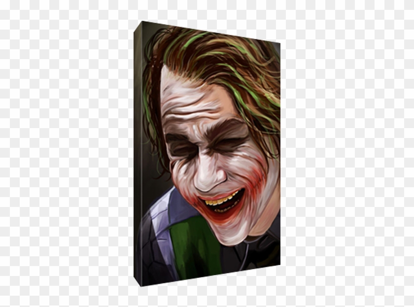 Details About Heath Ledger Joker Canvas Haha Poster - Hulk Clipart