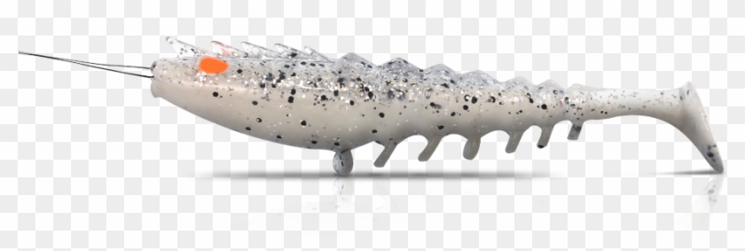 Prawn Paddle Tail 80mm White Lightning - Alligator Clipart #6055728