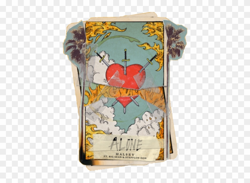 #card #tarot #halsey #alone #bigsean #stefflondon #hopelessfountainkingdom - Halsey Alone Ft Big Sean Stefflon Don Clipart