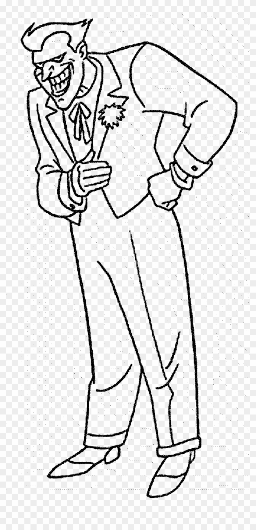 Inspiration Batman And Joker Coloring Pages - Batman The Animated Series Joker Outline Clipart #6056265