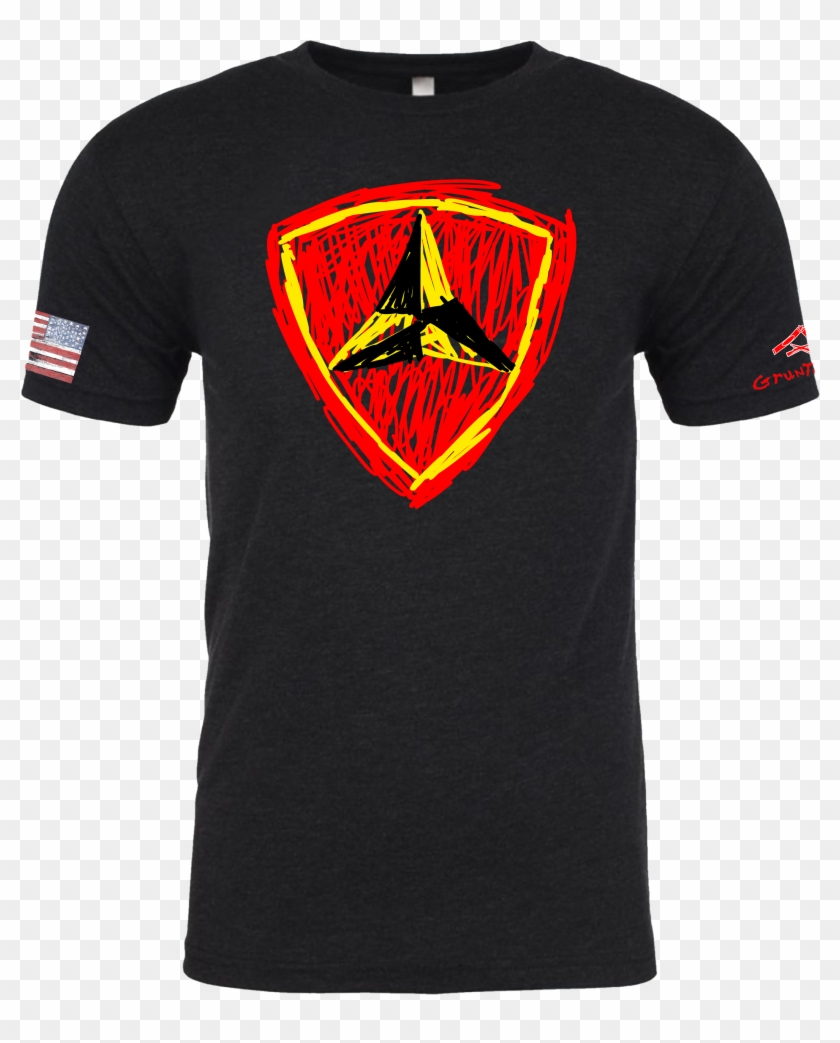 3rd Mar Div Crayon Shirt - Active Shirt Clipart